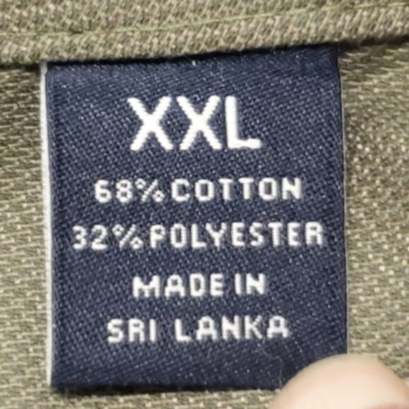 Roundtree & Yorke TravelSmart Mens XXL Olive Dress Shirt Front Right Side Pocket - Picture 3 of 10